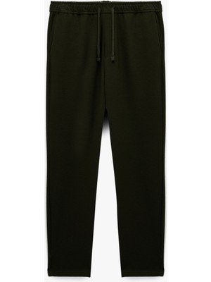 Koton Viskon Karışımlı Cepli Regular Fit Beli Bağcıklı Pantolon