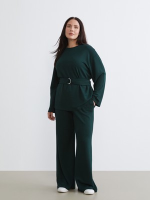 Soulife Büyük Beden Beli Lastikli Kadın Eşofman Altı