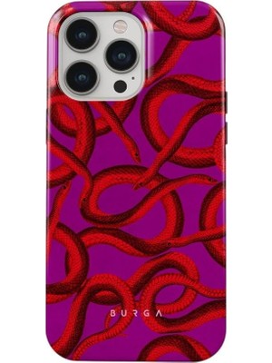 Kılıf House Iphone Uyumlu BURGA Çift Tabanlı Dayanıklı Watch Out Desenli Kılıf