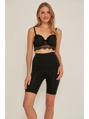 Siyah Mı Emay 3005 Soft Uzun Paçalı Boxer Korse