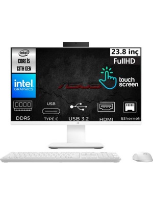 Asus V400 I5-13420H V440VAT-I58512W0D-K00 16GB 512GB UHD Graphics Freedos Dokunmatik 23.8" Fhd Beyaz All In One Pc