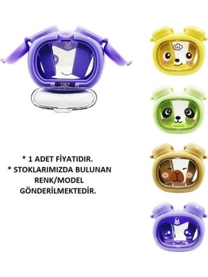 Mikro MK-8152 Çift Kapaklı Happy Frıends Çift Delikli Hazneli Kalemtraş -Tekli