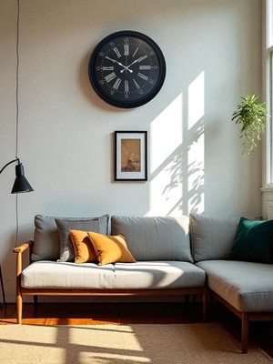 Sylar Zentime 40 cm Siyah Şık Duvar Saati