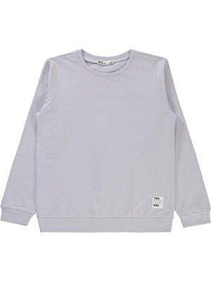 Civil Girls Civil Kızlar İçin Lila Renkli Basic Sweatshirt 6-9 Yaş Uzun Kollu Regular Fit Tasarım