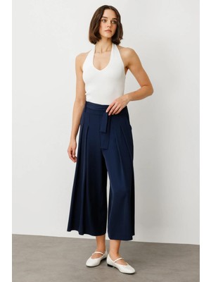 On Fashion Beli Kemerli Cepli Pantolon Etek