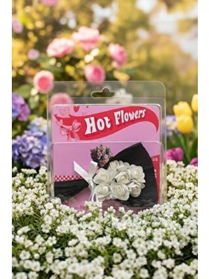 Gorgeous Hot Flowers Özel Tasarım Çiçekli Koleksiyon Ürünü Beyaz Gül Buketi Sevgiliye Hediye Minik Buket