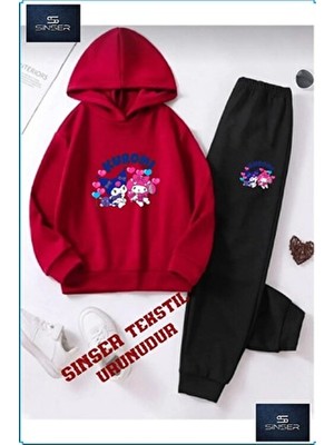 Sinser Teks Kapşonlu Çocuk “ozel Kuromı” Baskılı Eşofman Takımı