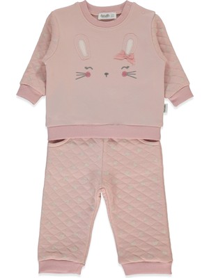 Bebetto Iki Ip Sweat 2li Takım (Bunny) Gül Kurusu