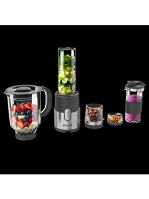 Arçelik KB 9408 B-Fit 5in1® Blender 300 W Güç, 1.2 L Kapasite, Çok Renkli ve Fonksiyonel