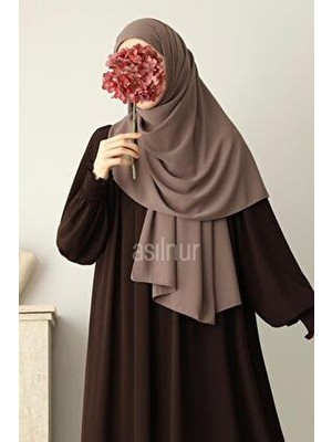 Asilnur Elif Büyük Boy Şal 70X220 Vizon