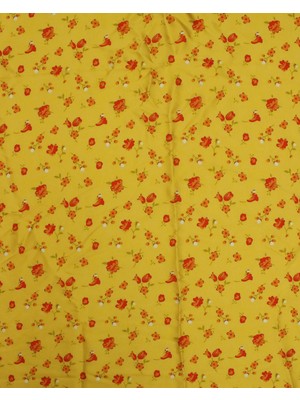 Sardo Kumaş Çiçek Desenli Dijital Baskılı Şifon Saten Kumaş / En 1,50 cm - Elbise , Perde ve Kırlent