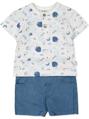 Bebetto Tencel Şort 2li Takım (Outsıde The World) Lacivert