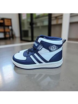 Çocuk Unisex Yüksek Bilekli Spor Ayakkabı Cırt Cırtlı Bağcıklı Günlük Sneaker