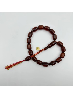 Usta Sönmez Yapımı Sıkma Kehribar Efe Maskot Tespih