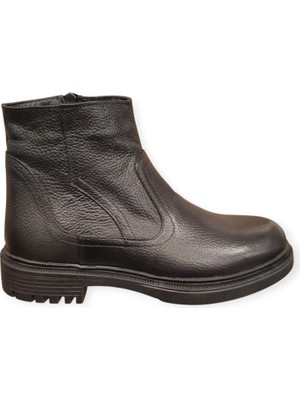 James Franco M139 Kürklü Yumuşak Kauçuk Taban Deri Erkek Bot