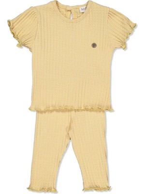 Bebetto Jakarlı Kaşkorse Pantolon 2li Takım (Fun Garden) Bej