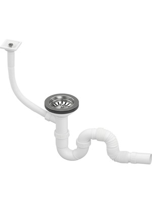 DESIPHON Çöpmak S Tipi Tekli Lavabo Sifonu Ø32 – 11 cm Dik Taşmalı, Koku Önleyici ve Tıkanma Yapmayan Dayanıklı Model