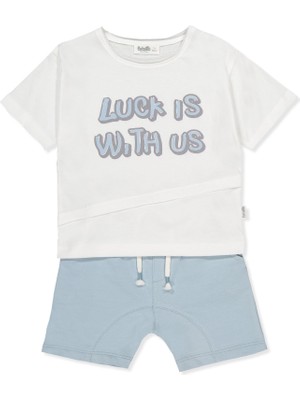 Bebetto Iki Ip Şort 2li Takım (Lucky Boy) Mavi