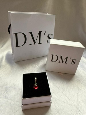 DMs Silver Kırmızı Uğur Böceği Gümüş Charm'ı
