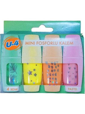 Art Tone Fosforlu Kalem Mini Pastel 4 Renk