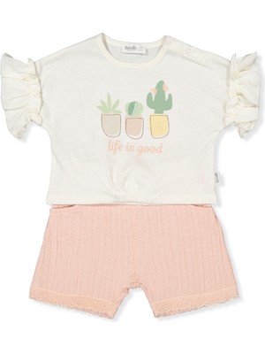 Bebetto Dokuma Şort 2li Takım (Classy Gırl) Pembe