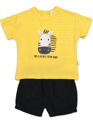 Bebetto Tencel Şort 2li Takım (Bobby And Me) Sarı