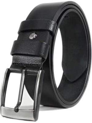 Livize Erkek Siyah Battal Boy Kemer 4,5cm