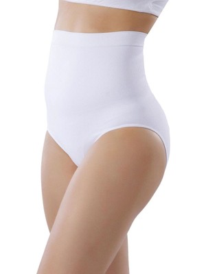 Yüksek Bel Kadın Slip Korse 13003 - Beyaz