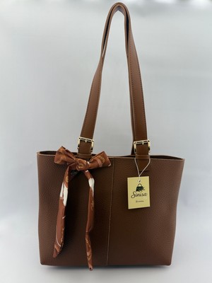 Sinisa Bag Kadın Fular Detaylı El ve Omuz Çantası