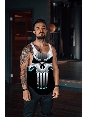 Freeyez Skeleton King Gym Fitness Tank Top Sporcu Atleti