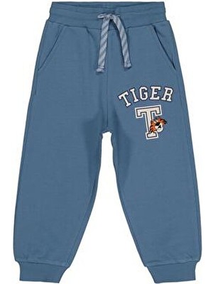 Civil Boys Tıger Baskılı 2-5 Yaş Eşofman Altı - Mavi 4-5 Yaş