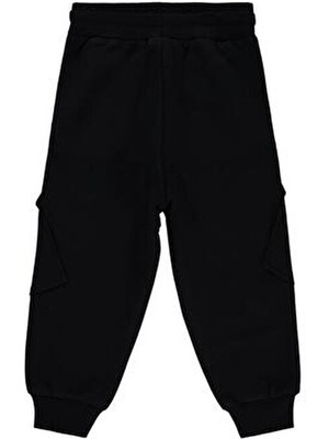 Civil Boys Cvl Team Etiketli Kargo Cepli 2-5 Yaş Eşofman Altı - Siyah4-5 Yaş