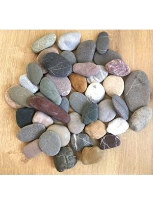  2,5 kg büyük çakıl taşı, doğal deniz taşları dekoratif