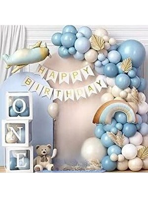 Düvenci Ticaret One Kutulu Uçak Folyolu Balon Zincir Set