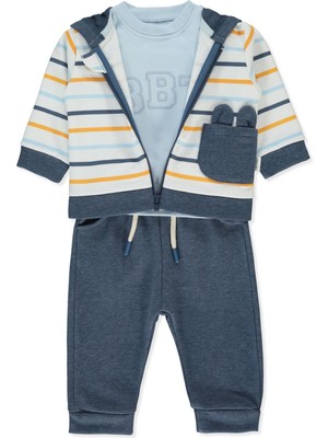 Üç Ip Pantolon 3lü Takım (Bebetto Boy Team) Lacivert