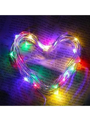 ÜçKol Ticaret Pilli Dekoratif Peri LED Işık 3 Metre (Rgb)