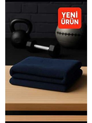 Mela Home Lacivert Fitness-Spor Havlusu 2 Adet -Hızlı Kuruyan-Kuaför ve Berber Havlusu 50*90 cm