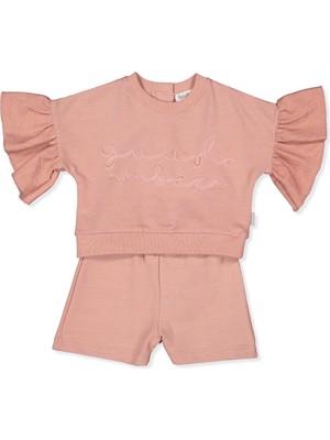 Bebetto Iki Ip Sweat 2li Takım (Good Vıbes/25) Gül Kurusu