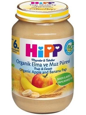 Organik Elma ve Muz Püresi 190 gr