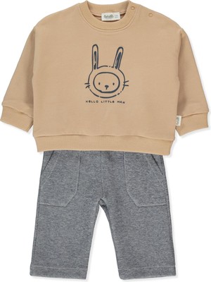 Bebetto Iki Ip Şardonlu Sweat 2li Takım (Keep Ready) Lacivert