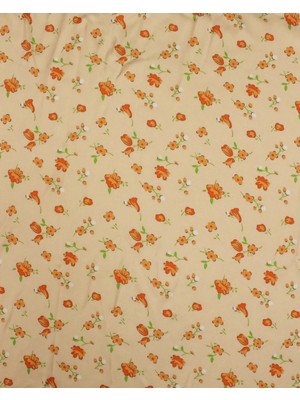 Sardo Kumaş Çiçek Desenli Dijital Baskılı Şifon Saten Kumaş / En 1,50 cm - Elbise , Perde ve Kırlent