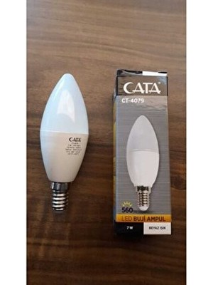 Cata Ct 4079 LED Bujı Ampul 7W Beyaz E-14 Duy Tipi ile Enerji Verimli Aydınlatma