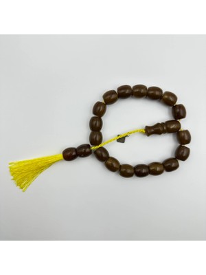 Oktay Sönmez Yapımı Şalgam Renk Sıkma Kehribar Efe Maskot Tespih