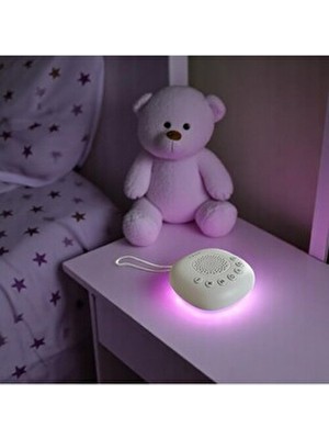 Lumaverse Somni Bebek Beyaz Gürültü ve Uyku Makinesi – Gece Lambalı, 20 Ses Seçenekli, Şarjlı