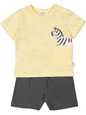 Bebetto Süprem Şort 2li Takım (Walkıng Zebras) Sarı