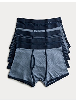 Marks & Spencer 5'li Pamuklu Streç Geometrik Trunk Seti