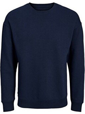 Jack & Jones Jack Jones Jjebradley Sweat Crew Noos Pls Erkek Lacivert Sweatshirt 12250594-04