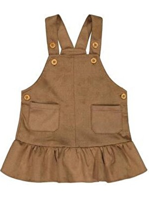 Civil Baby Süet 6-18 Ay Elbise - Bej 6-9 Ay