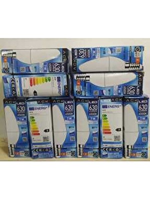 10 Adet Ack 7W LED Mum Buji Ampul 6500K AA09-00713