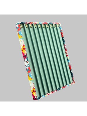 Karışık Renk Geçişli Asimetrik Desenli Kadife Kumaşlı Katlanabilir Ayaklı 10'lu Koleksiyon Tesbih Panosu